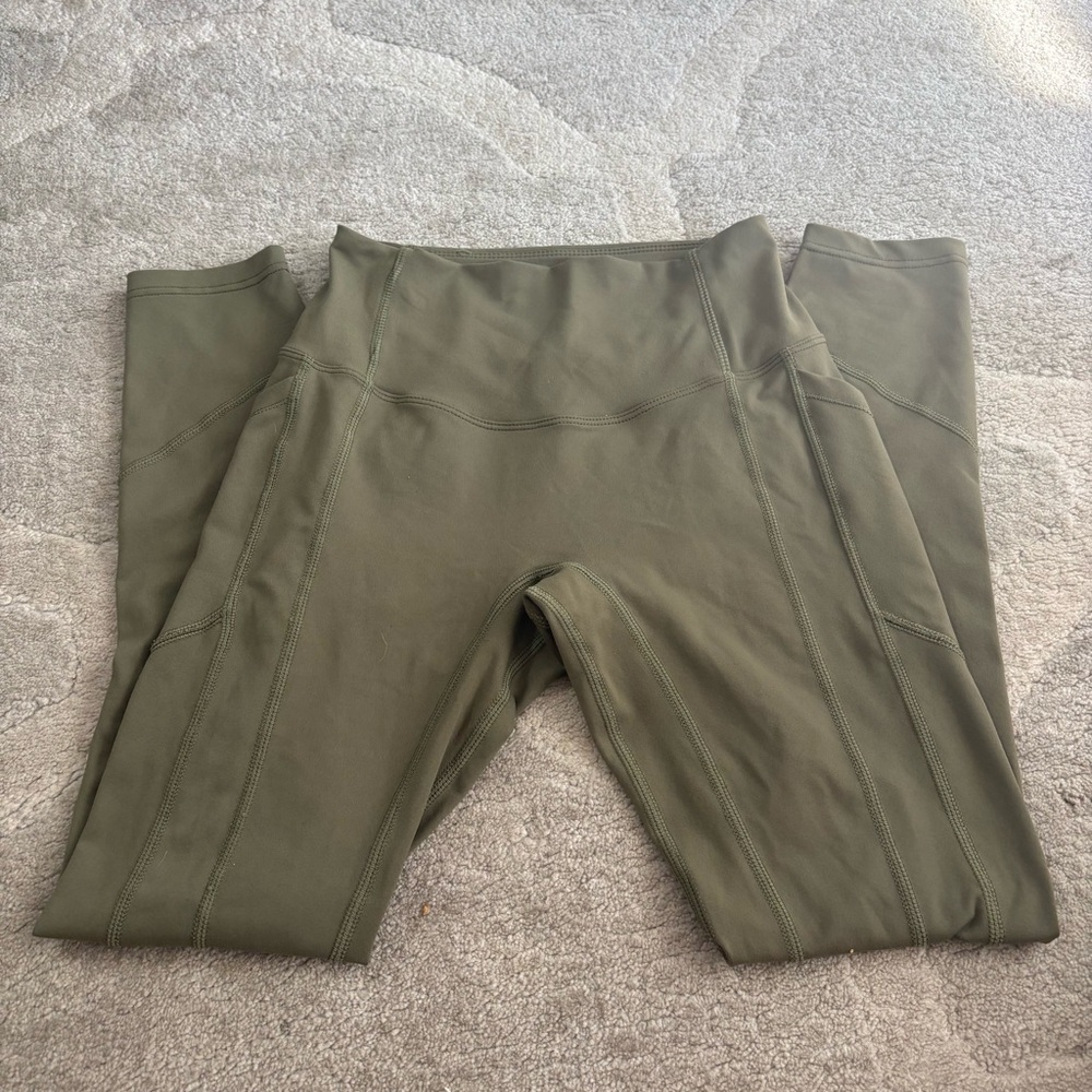 Lululemon Align High-Rise Leggings with Pockets – Army Green
